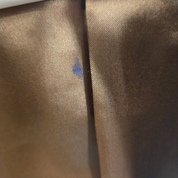 Vintage Ben Sherman Brown Leather Jacket Moto Quilted Back Distressed Flaws Med - Picture 12 of 16